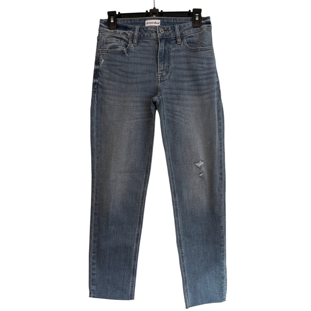 Studio Blue Distressed Skinny Jeans Medium Wash Raw Hem Size‎ 26 Stitch Fix